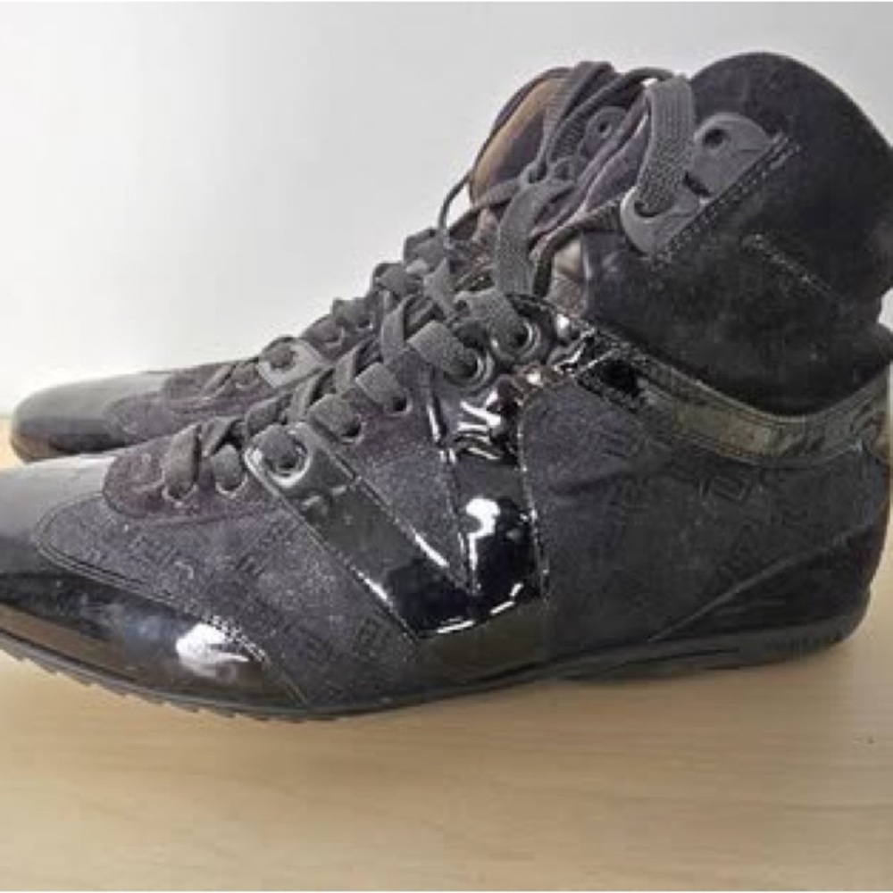 Versace Black High-Top Sneakers
